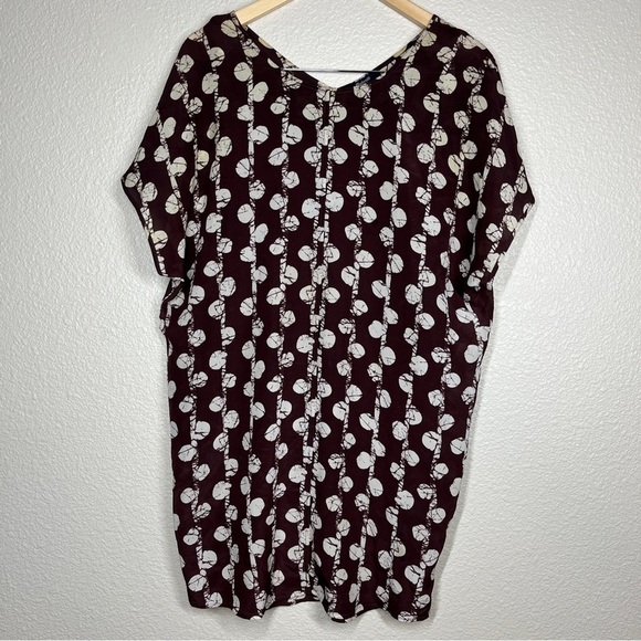 Madewell Mini Dress Easy 100% Silk in Batik Vine‎ Print Women’s Size XS - Picture 2 of 7